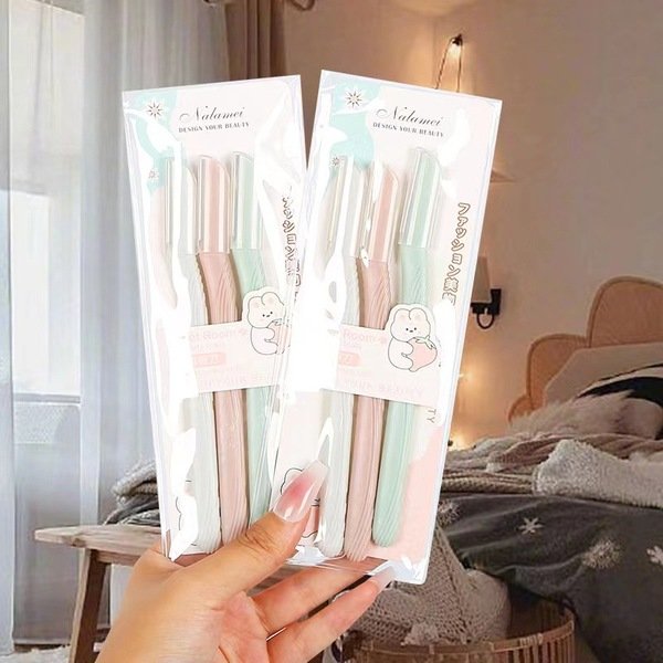 3-Pcs Eyebrow Razor Set for Hair Remover. - Image 4