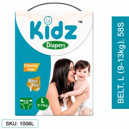 Kidz Baby Diaper Belt L (9-13kg) – 58 Pieces