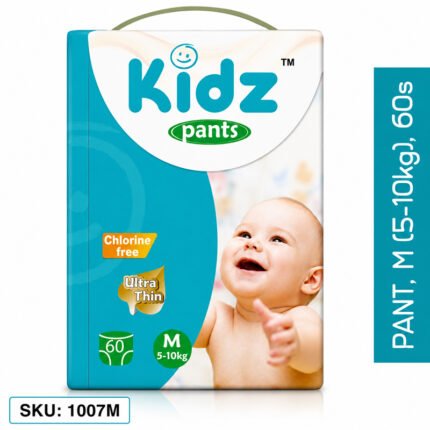 Kidz Baby Diaper Pant M (5-10kg) – 60 Pieces